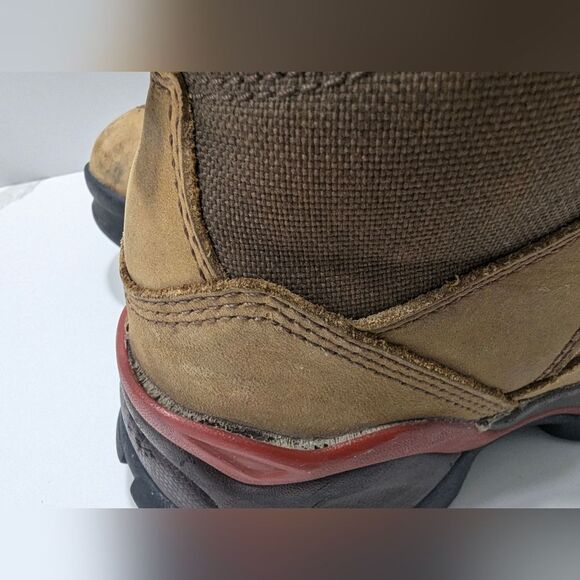 Red Wing leather brown steel toe waterproof work construction boots size 8.5 - Picture 4 of 15